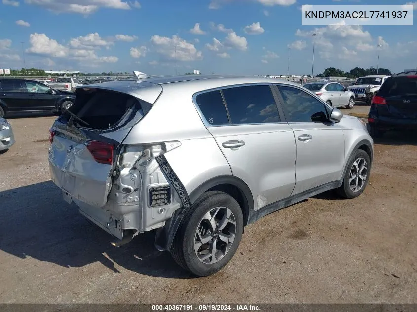 2020 Kia Sportage Lx VIN: KNDPM3AC2L7741937 Lot: 40367191