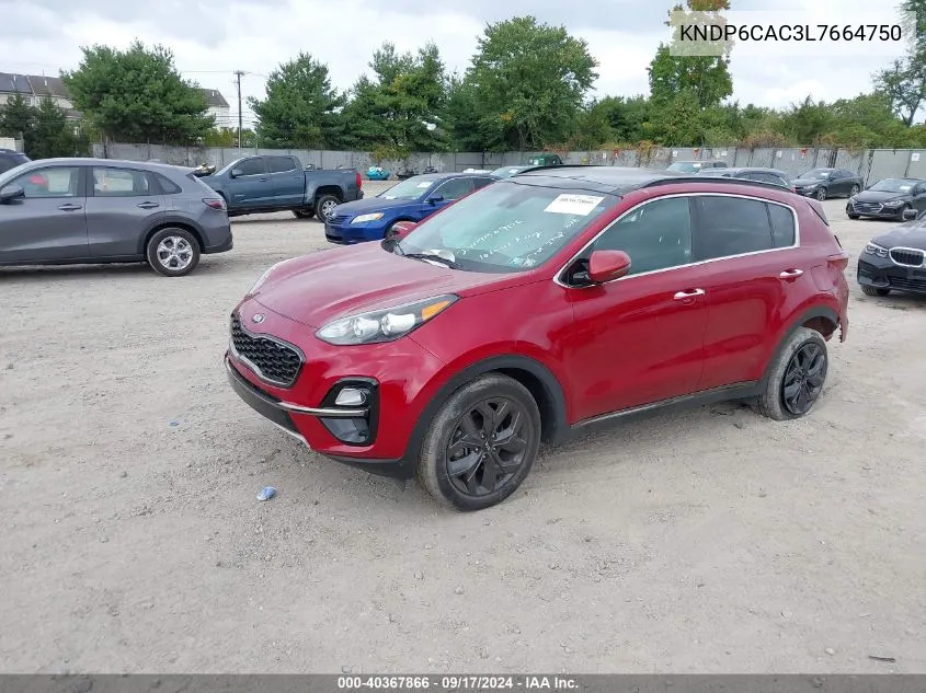 2020 Kia Sportage S VIN: KNDP6CAC3L7664750 Lot: 40367866