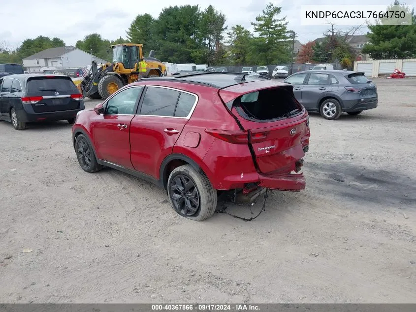 2020 Kia Sportage S VIN: KNDP6CAC3L7664750 Lot: 40367866