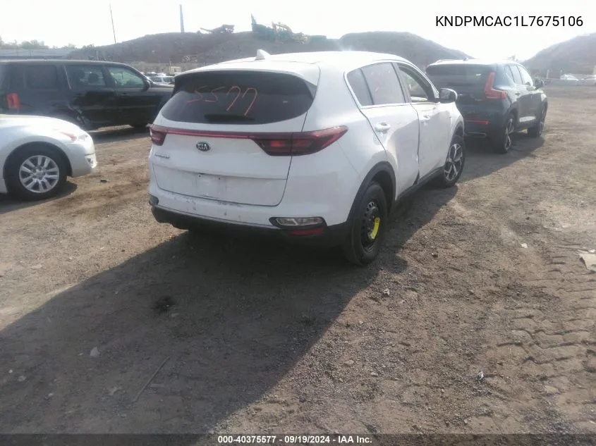 2020 Kia Sportage Lx VIN: KNDPMCAC1L7675106 Lot: 40375577