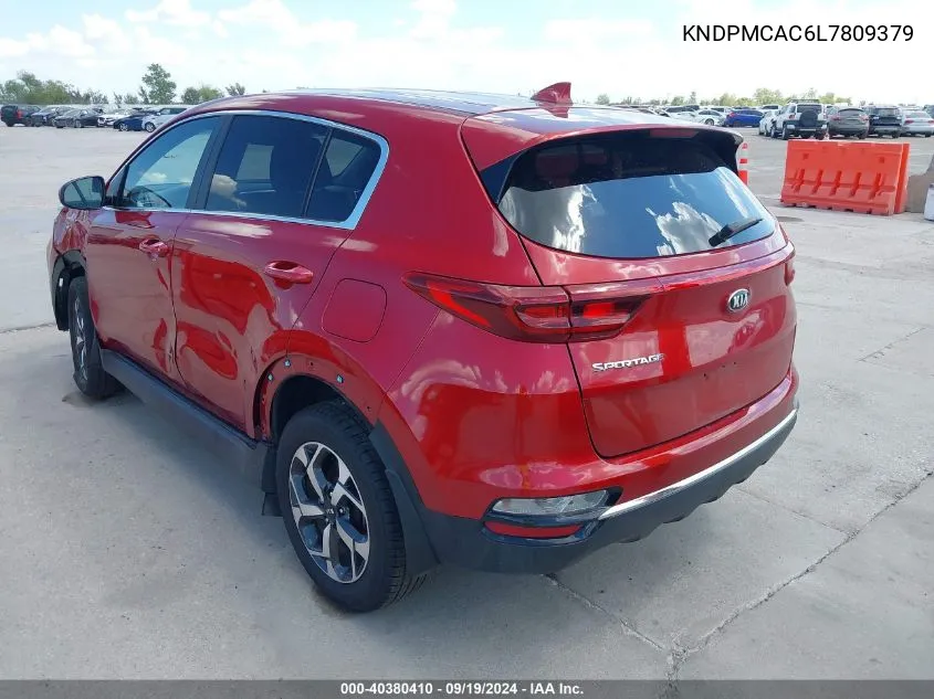 2020 Kia Sportage Lx VIN: KNDPMCAC6L7809379 Lot: 40380410