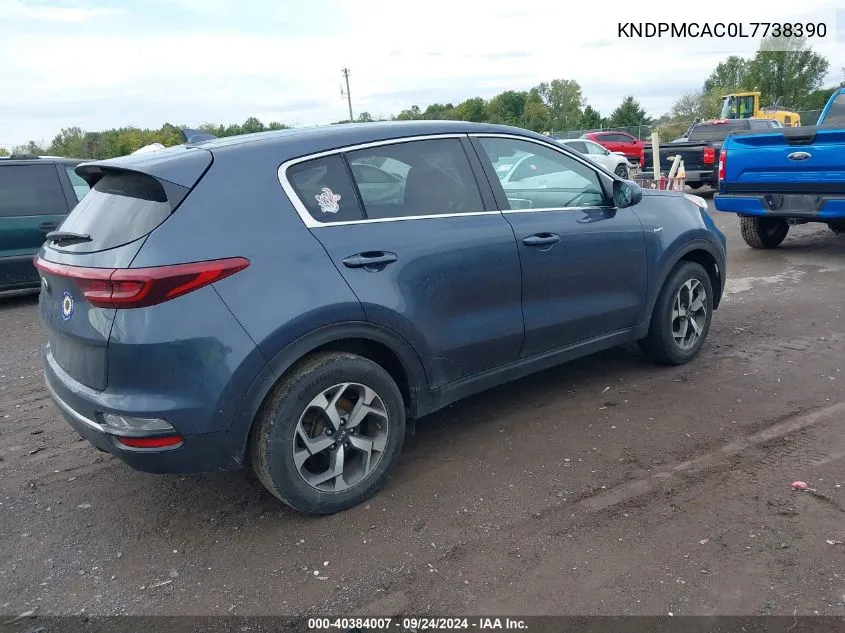 KNDPMCAC0L7738390 2020 Kia Sportage Lx