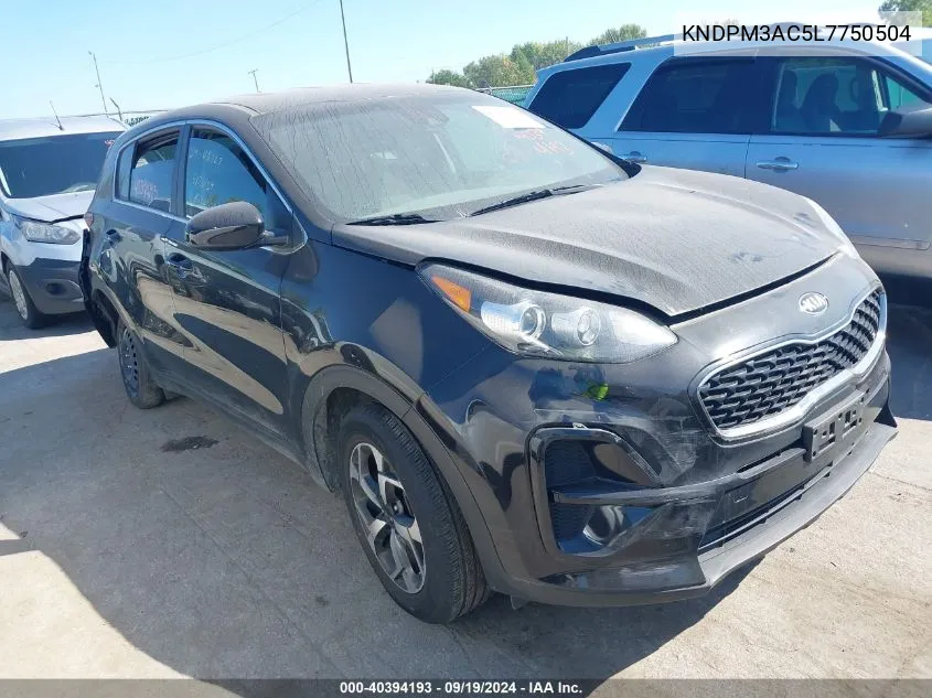 2020 Kia Sportage Lx VIN: KNDPM3AC5L7750504 Lot: 40394193