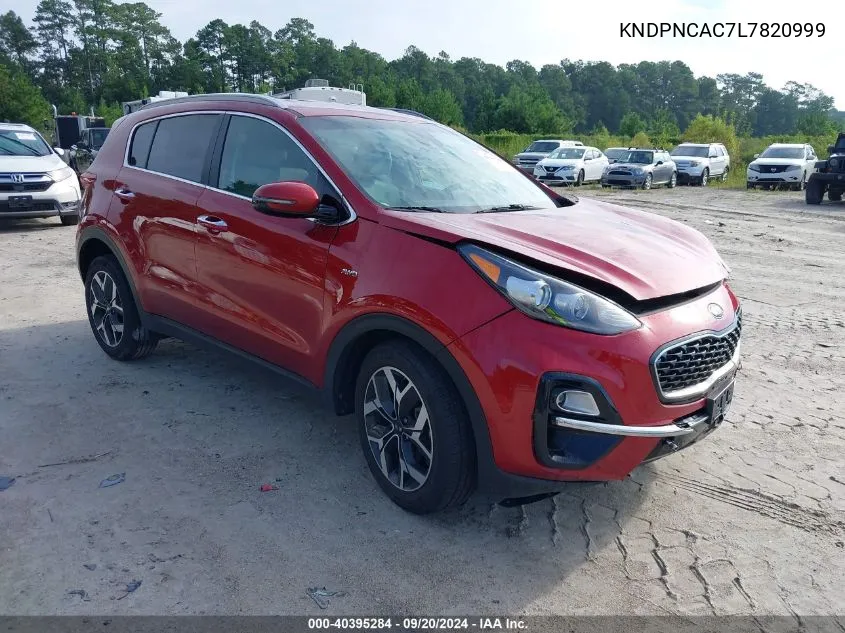 KNDPNCAC7L7820999 2020 Kia Sportage Ex