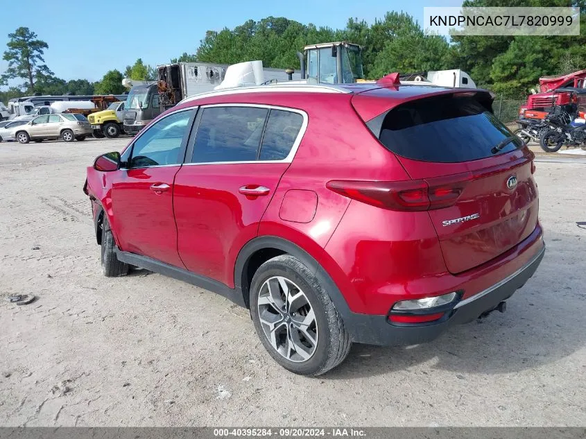 2020 Kia Sportage Ex VIN: KNDPNCAC7L7820999 Lot: 40395284