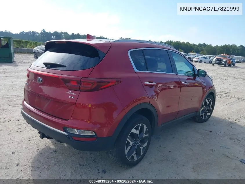 KNDPNCAC7L7820999 2020 Kia Sportage Ex