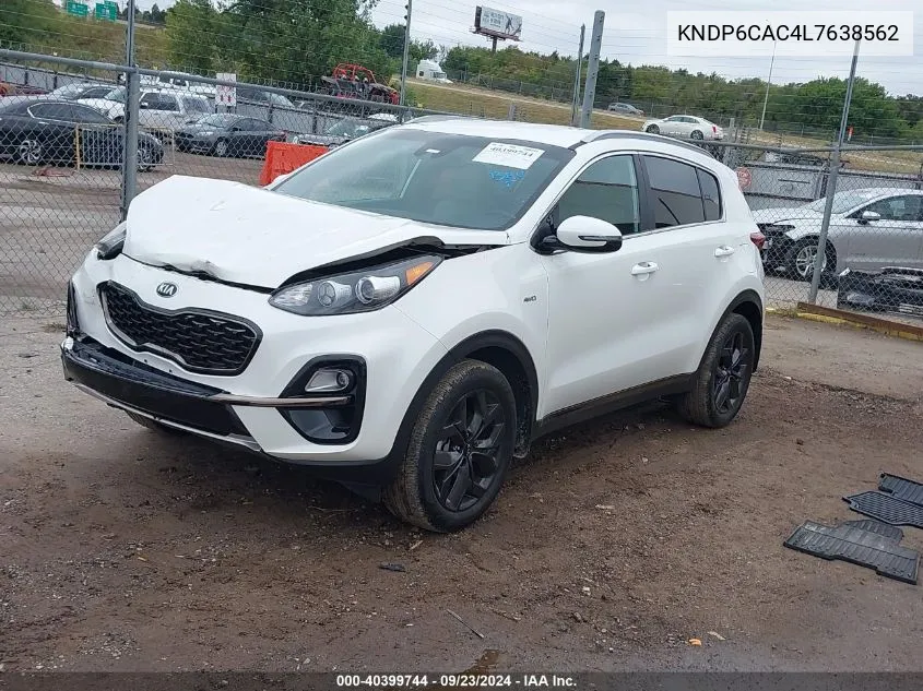 2020 Kia Sportage S VIN: KNDP6CAC4L7638562 Lot: 40399744