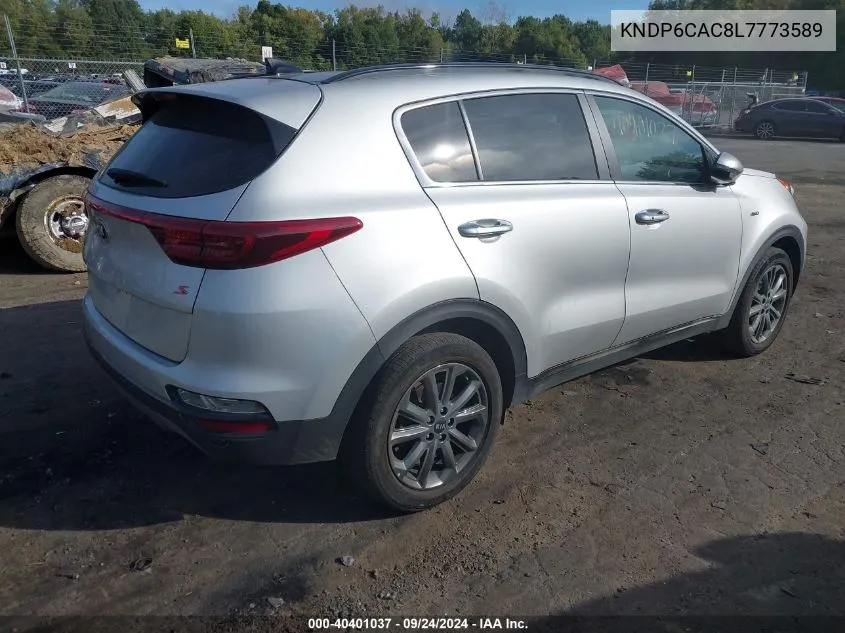 2020 Kia Sportage S VIN: KNDP6CAC8L7773589 Lot: 40401037