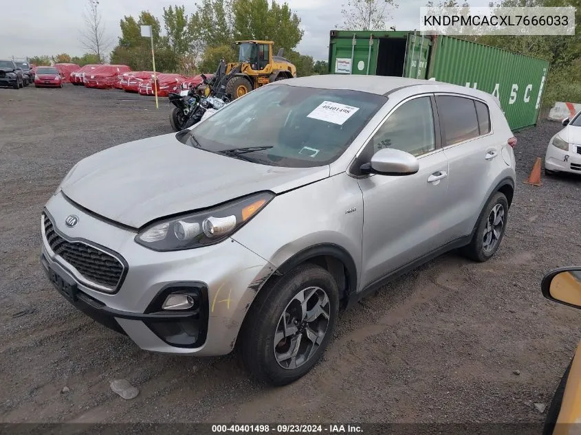 2020 Kia Sportage Lx VIN: KNDPMCACXL7666033 Lot: 40401498