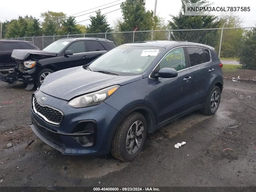 2020 Kia Sportage Lx VIN: KNDPM3AC6L7837585 Lot: 40408600