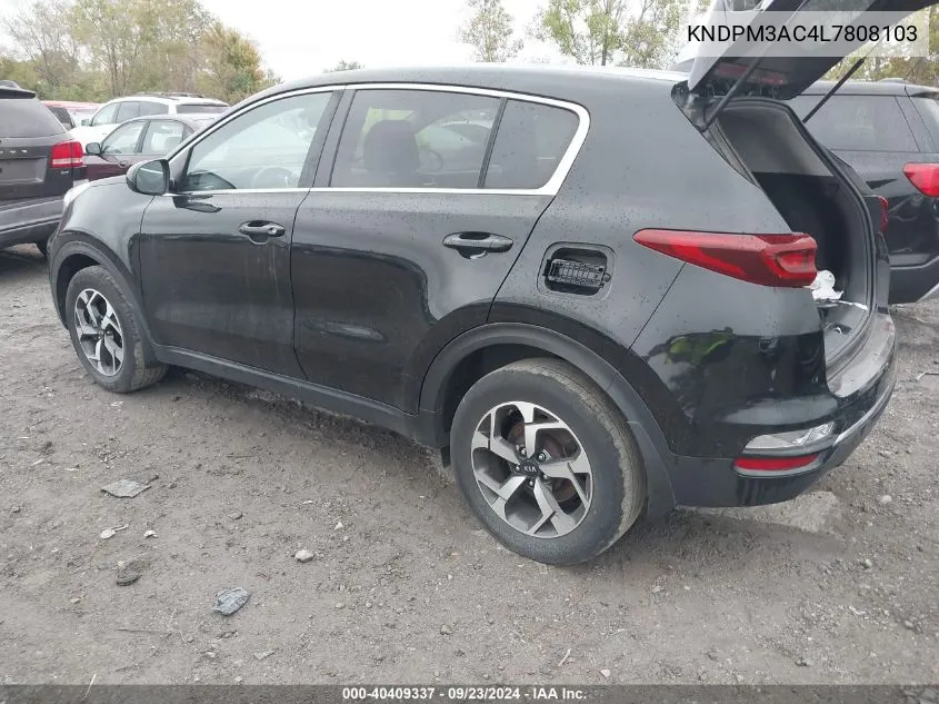 2020 Kia Sportage Lx VIN: KNDPM3AC4L7808103 Lot: 40409337