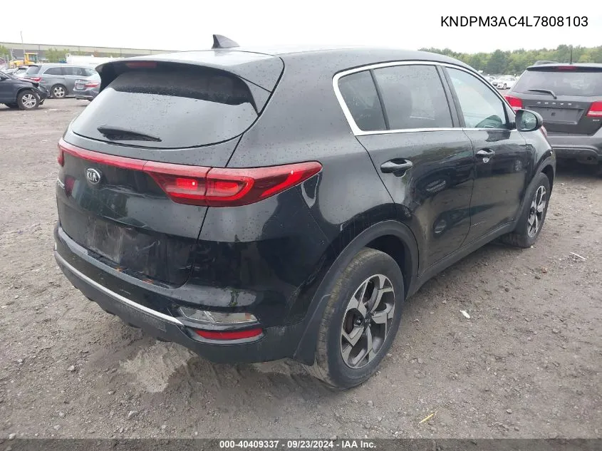 2020 Kia Sportage Lx VIN: KNDPM3AC4L7808103 Lot: 40409337