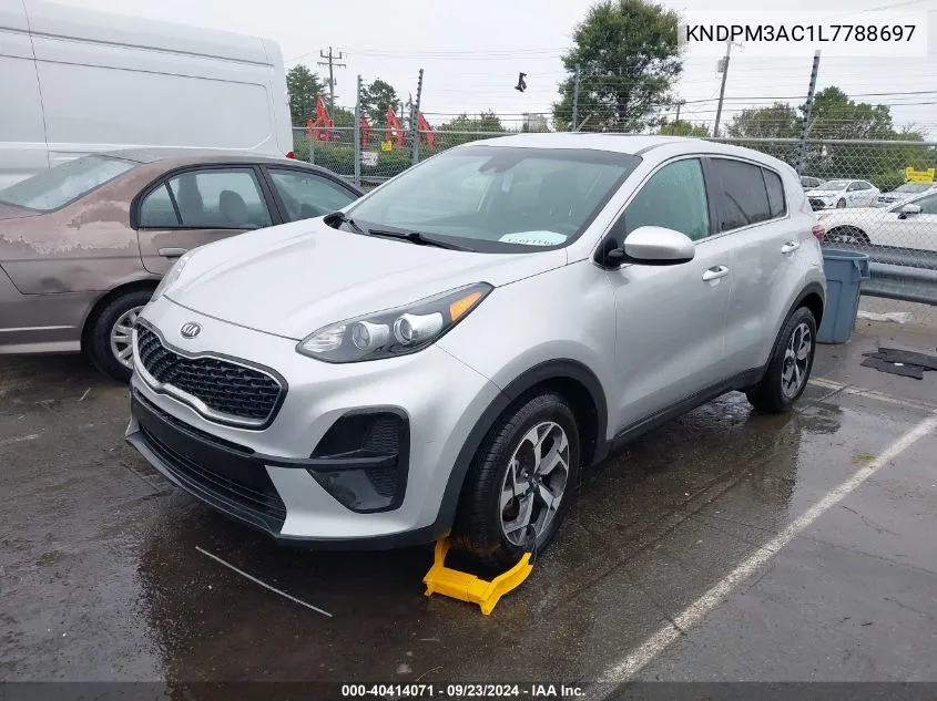 2020 Kia Sportage Lx VIN: KNDPM3AC1L7788697 Lot: 40414071