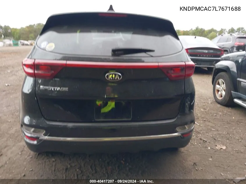 2020 Kia Sportage Lx VIN: KNDPMCAC7L7671688 Lot: 40417207