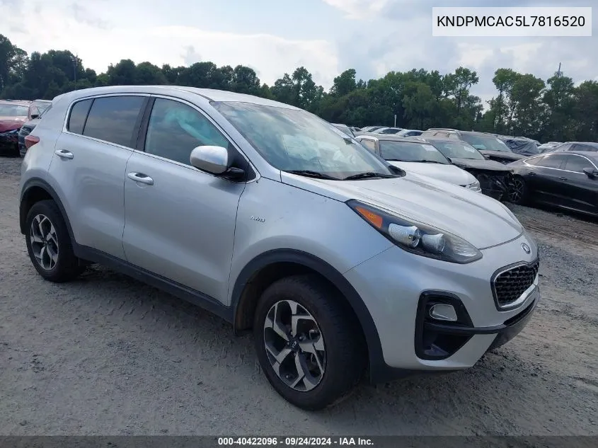 2020 Kia Sportage Lx VIN: KNDPMCAC5L7816520 Lot: 40422096