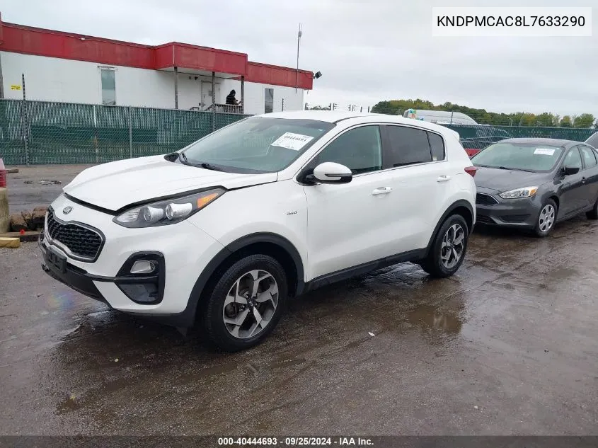 2020 Kia Sportage Lx VIN: KNDPMCAC8L7633290 Lot: 40444693