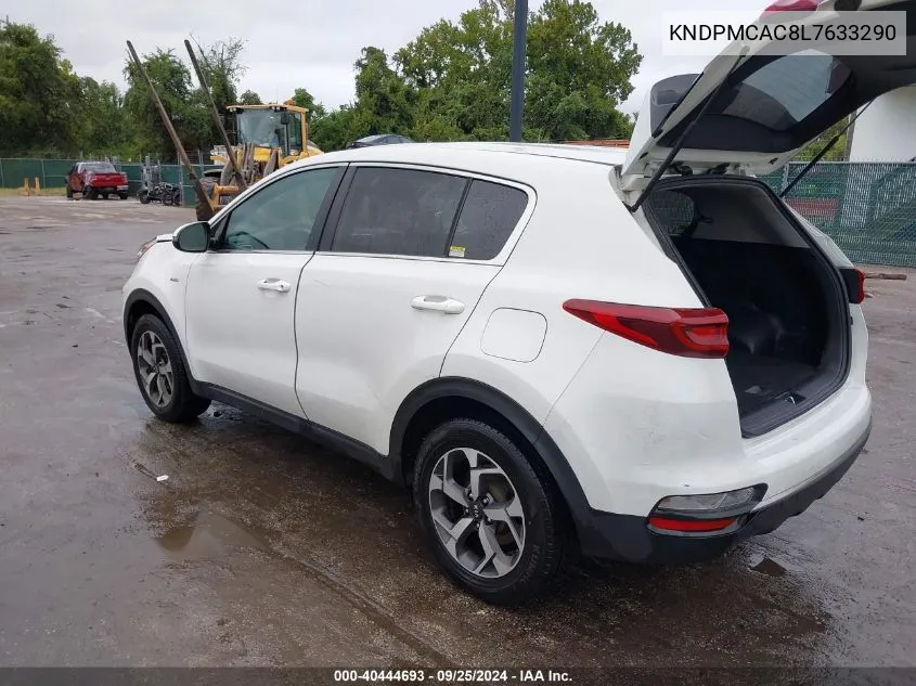 2020 Kia Sportage Lx VIN: KNDPMCAC8L7633290 Lot: 40444693