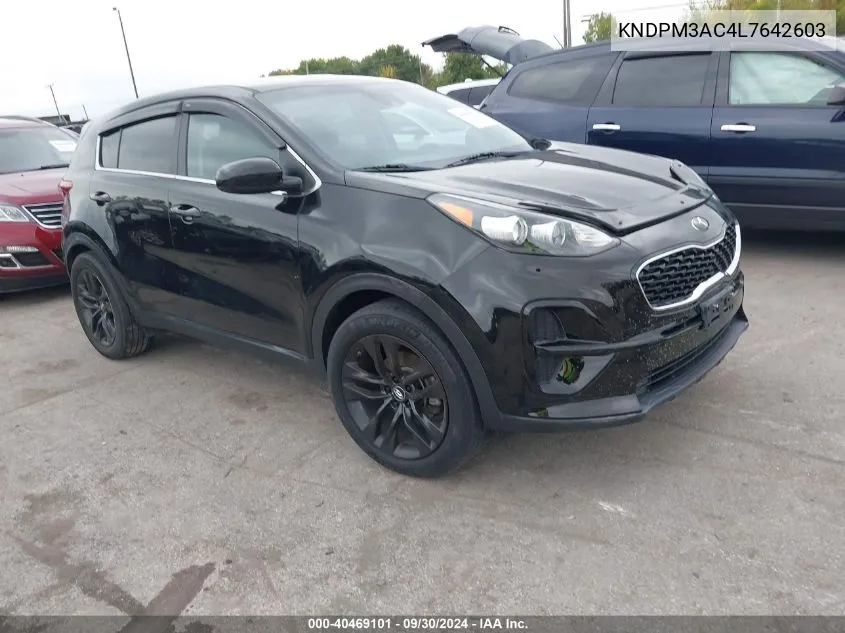 2020 Kia Sportage Lx VIN: KNDPM3AC4L7642603 Lot: 40469101