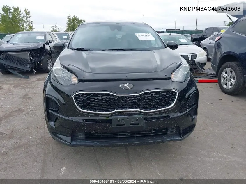 2020 Kia Sportage Lx VIN: KNDPM3AC4L7642603 Lot: 40469101