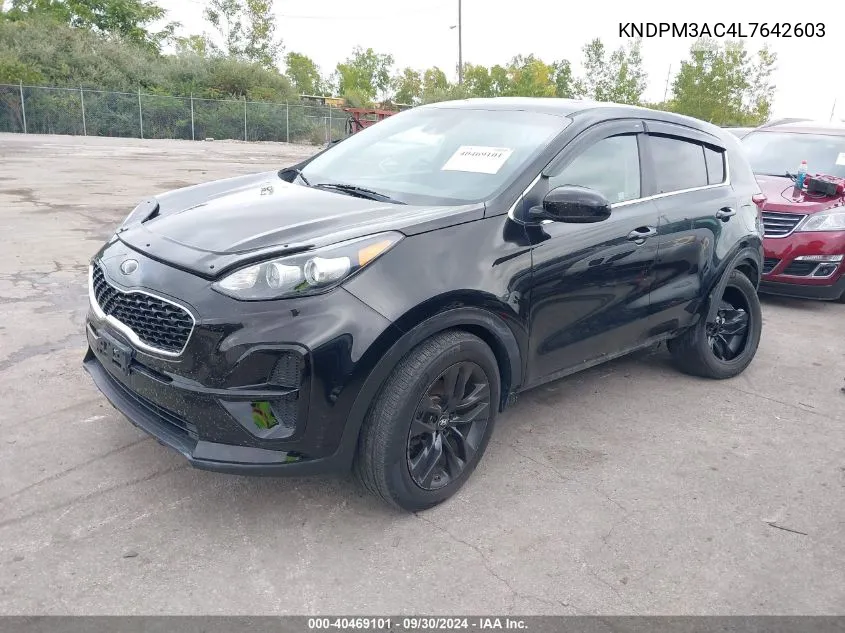 2020 Kia Sportage Lx VIN: KNDPM3AC4L7642603 Lot: 40469101