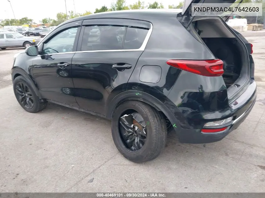 2020 Kia Sportage Lx VIN: KNDPM3AC4L7642603 Lot: 40469101