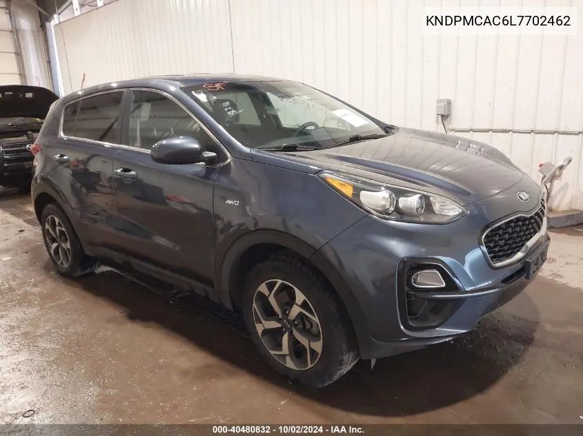 2020 Kia Sportage Lx VIN: KNDPMCAC6L7702462 Lot: 40480832