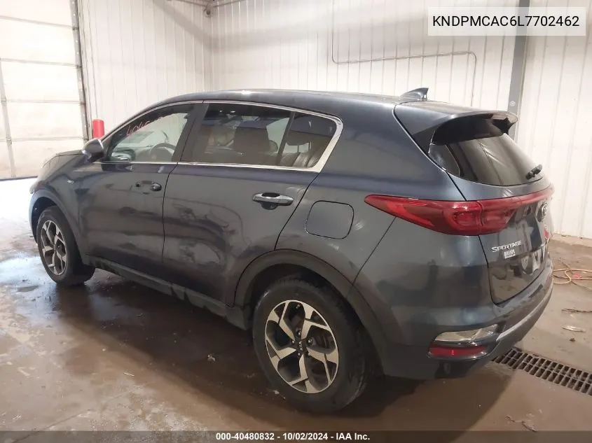 2020 Kia Sportage Lx VIN: KNDPMCAC6L7702462 Lot: 40480832