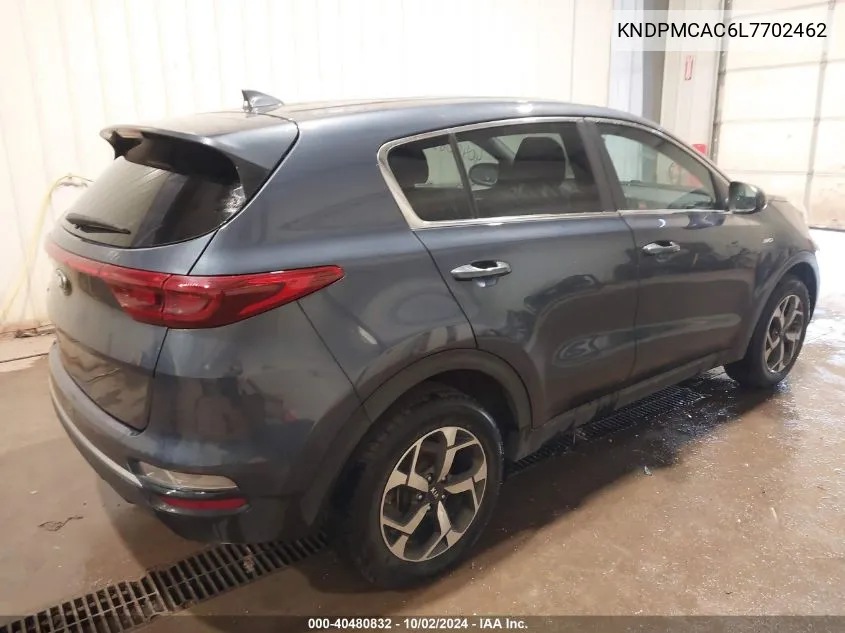 2020 Kia Sportage Lx VIN: KNDPMCAC6L7702462 Lot: 40480832