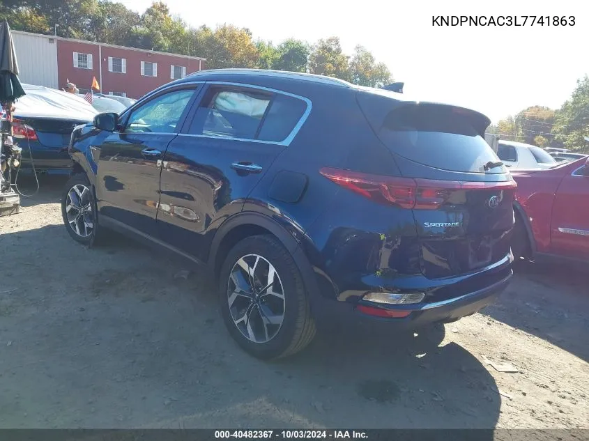 2020 Kia Sportage Ex VIN: KNDPNCAC3L7741863 Lot: 40482367