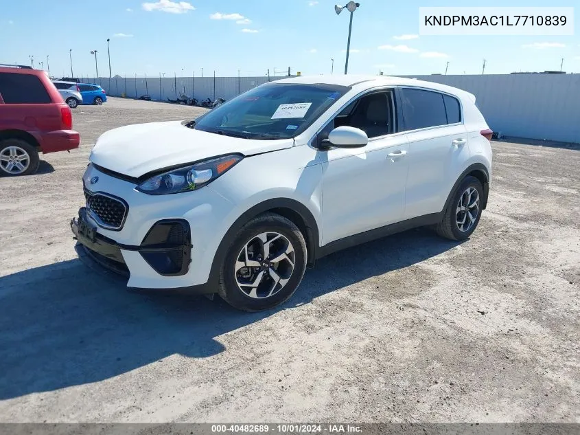 2020 Kia Sportage Lx VIN: KNDPM3AC1L7710839 Lot: 40482689