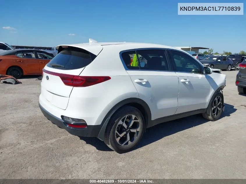 2020 Kia Sportage Lx VIN: KNDPM3AC1L7710839 Lot: 40482689