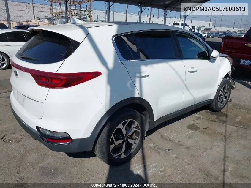 2020 Kia Sportage Lx VIN: KNDPM3AC5L7808613 Lot: 40484072