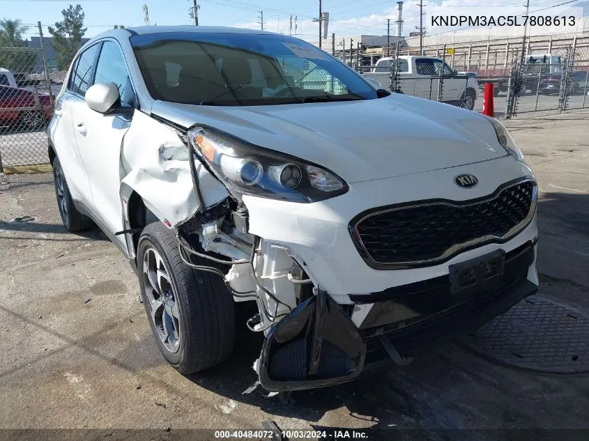 2020 Kia Sportage Lx VIN: KNDPM3AC5L7808613 Lot: 40484072