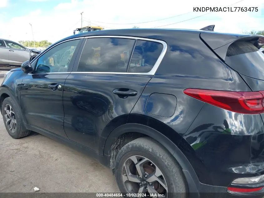 2020 Kia Sportage Lx VIN: KNDPM3AC1L7763475 Lot: 40484654