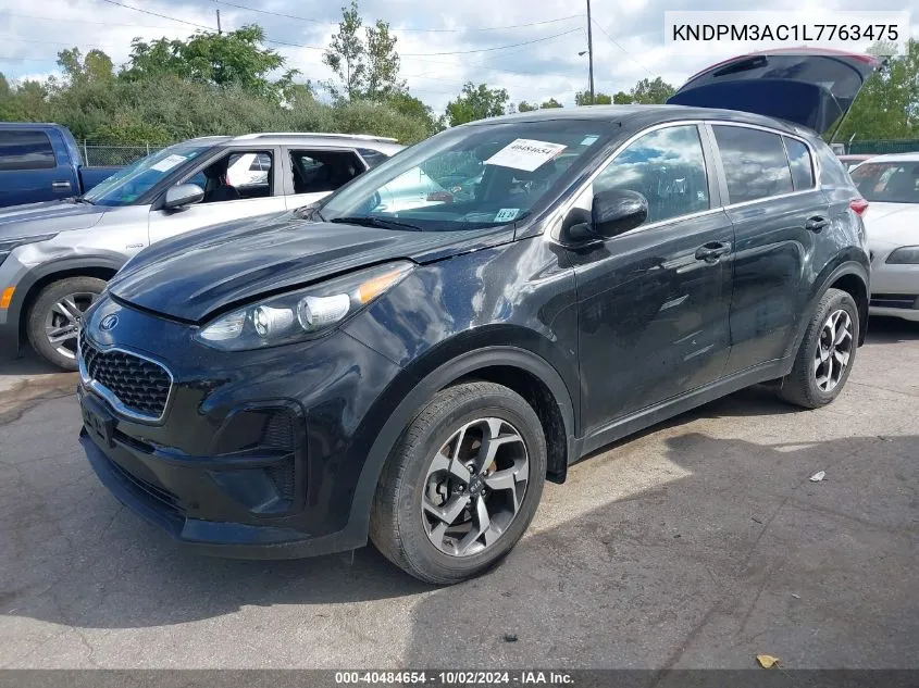 2020 Kia Sportage Lx VIN: KNDPM3AC1L7763475 Lot: 40484654