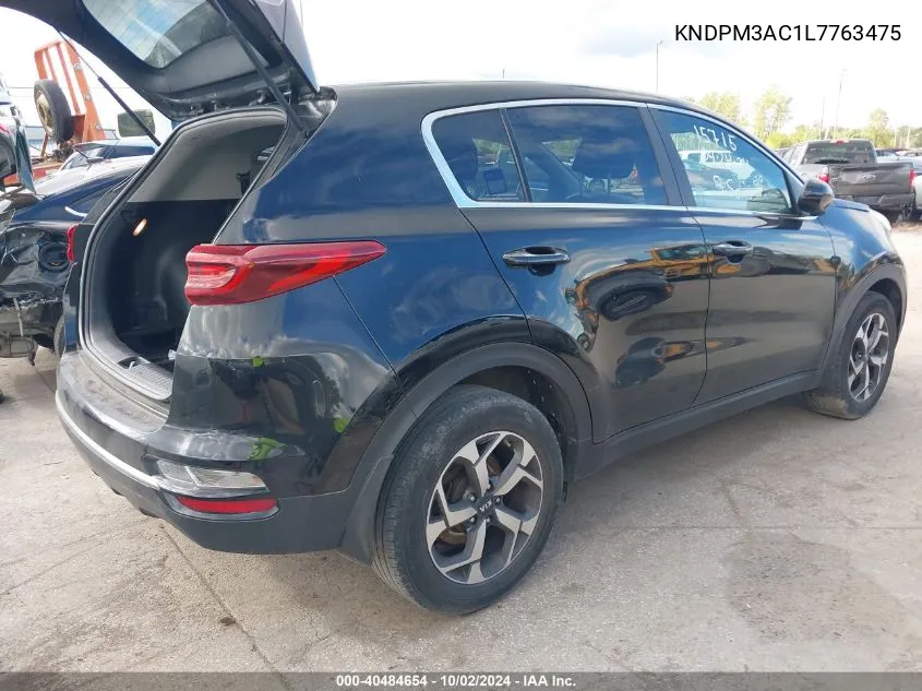 2020 Kia Sportage Lx VIN: KNDPM3AC1L7763475 Lot: 40484654