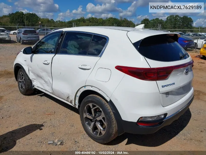 2020 Kia Sportage Lx VIN: KNDPMCACXL7629189 Lot: 40486192