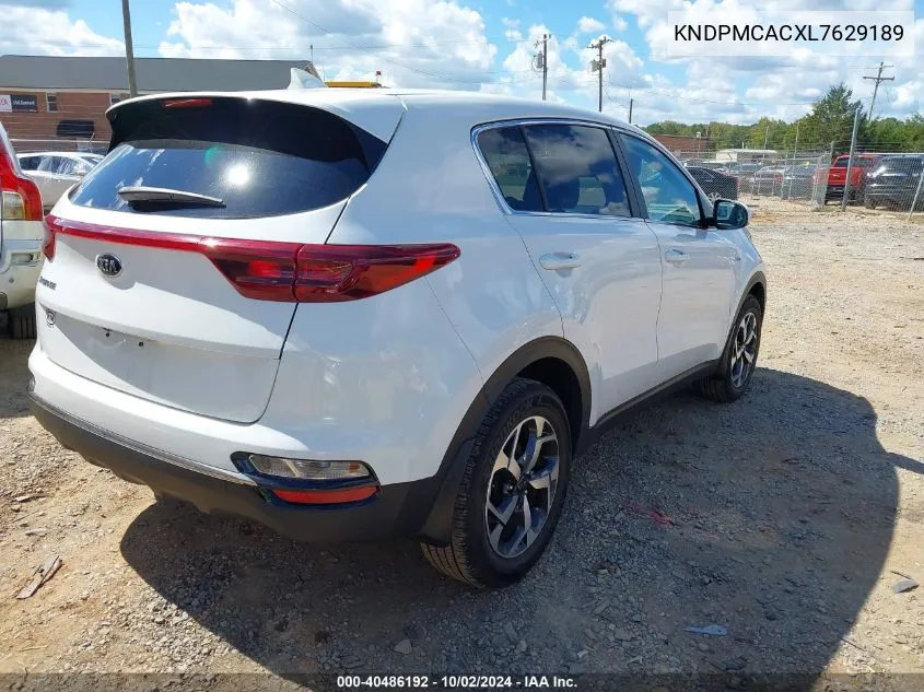 2020 Kia Sportage Lx VIN: KNDPMCACXL7629189 Lot: 40486192