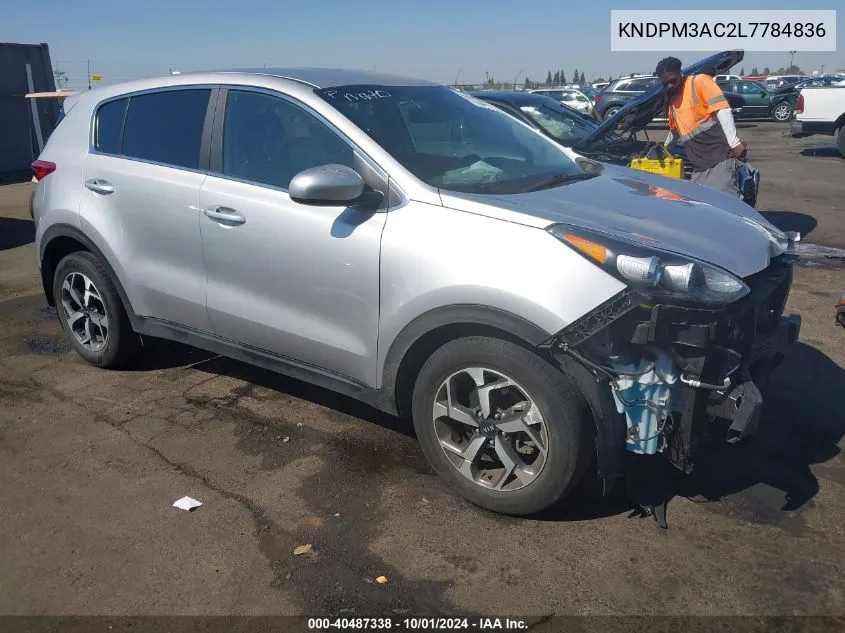 2020 Kia Sportage Lx VIN: KNDPM3AC2L7784836 Lot: 40487338