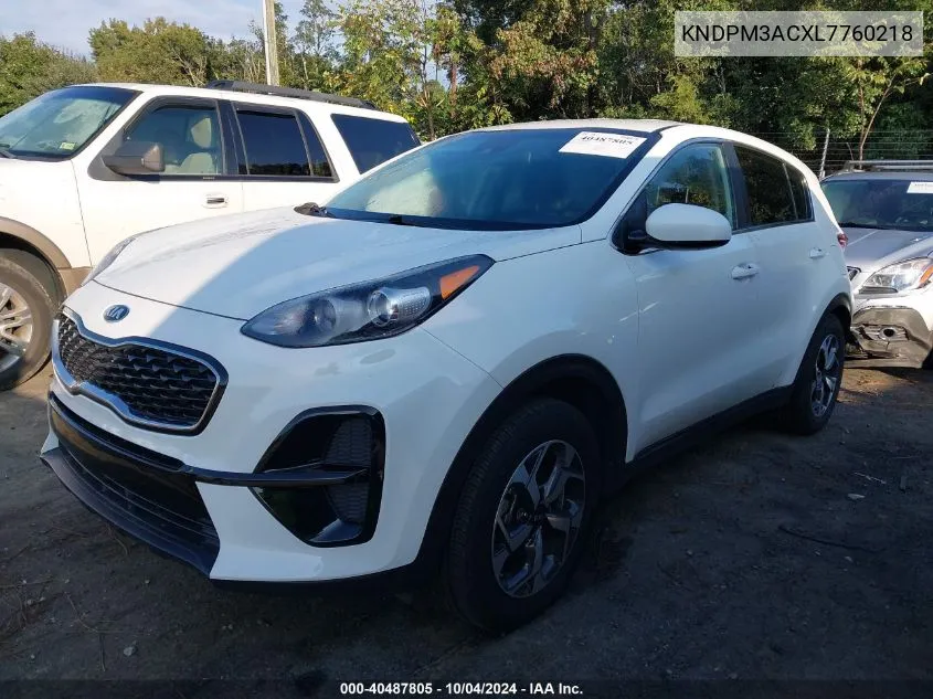 2020 Kia Sportage Lx VIN: KNDPM3ACXL7760218 Lot: 40487805