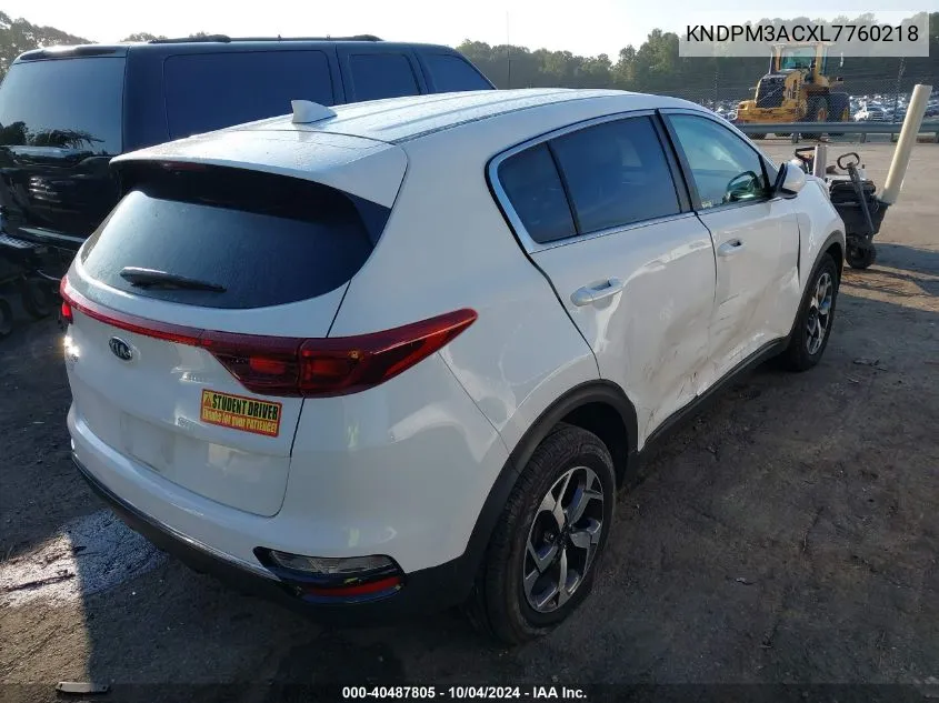 2020 Kia Sportage Lx VIN: KNDPM3ACXL7760218 Lot: 40487805