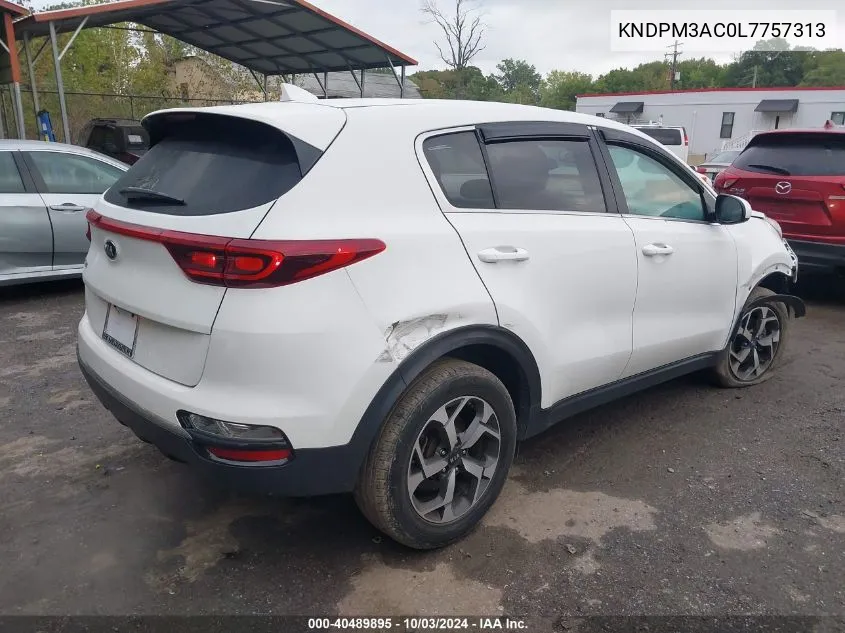 2020 Kia Sportage Lx VIN: KNDPM3AC0L7757313 Lot: 40489895