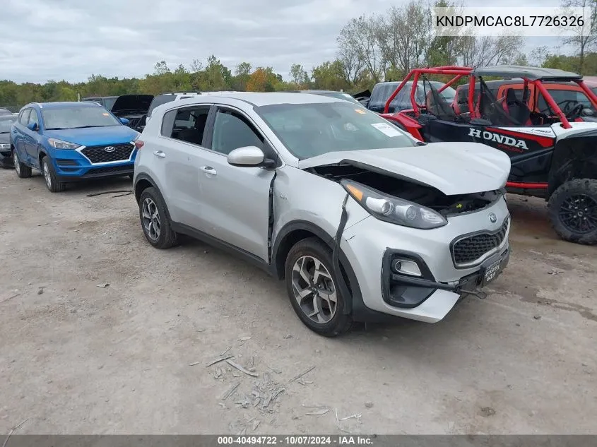 2020 Kia Sportage Lx VIN: KNDPMCAC8L7726326 Lot: 40494722