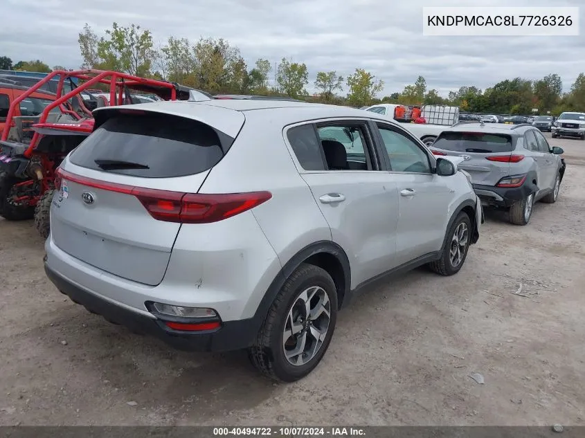 2020 Kia Sportage Lx VIN: KNDPMCAC8L7726326 Lot: 40494722