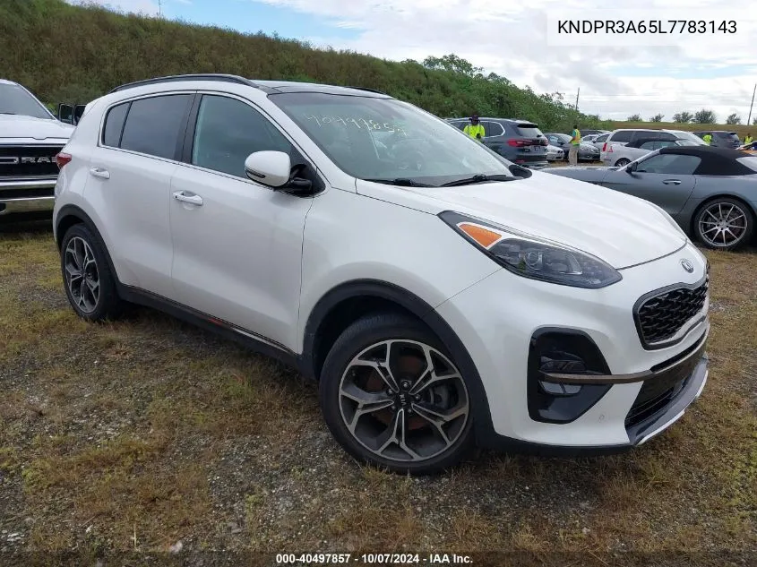 2020 Kia Sportage Sx VIN: KNDPR3A65L7783143 Lot: 40497857