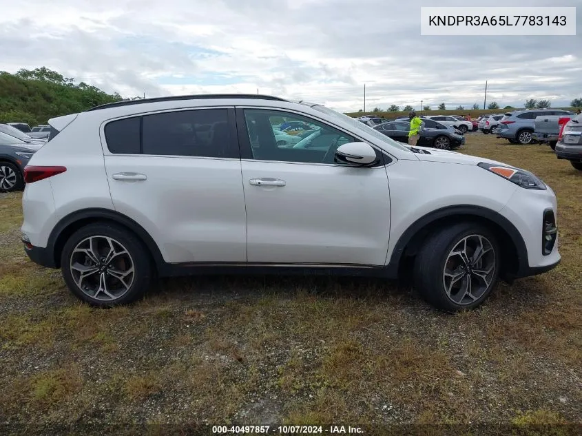 KNDPR3A65L7783143 2020 Kia Sportage Sx