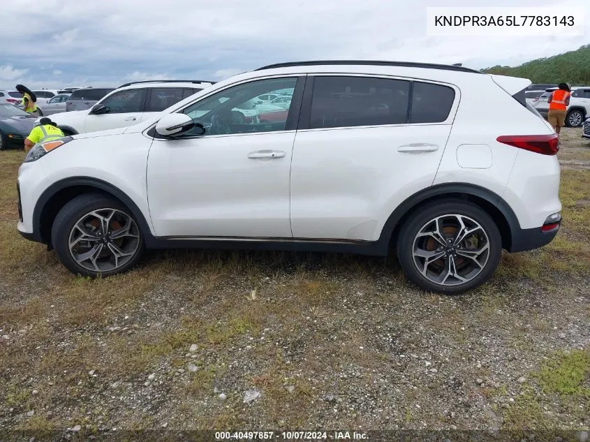 2020 Kia Sportage Sx VIN: KNDPR3A65L7783143 Lot: 40497857