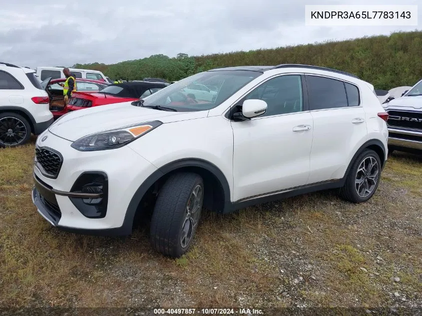 2020 Kia Sportage Sx VIN: KNDPR3A65L7783143 Lot: 40497857