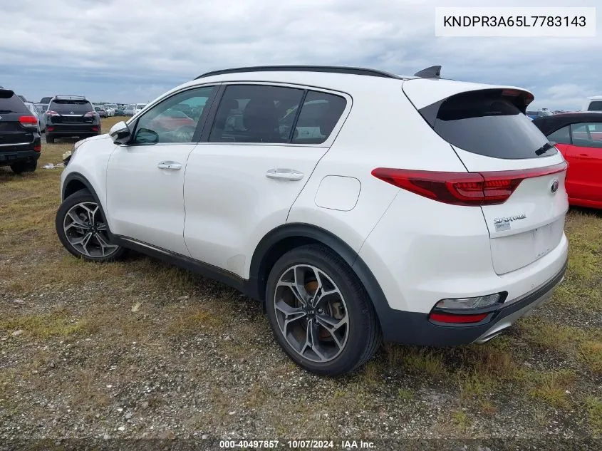 2020 Kia Sportage Sx VIN: KNDPR3A65L7783143 Lot: 40497857