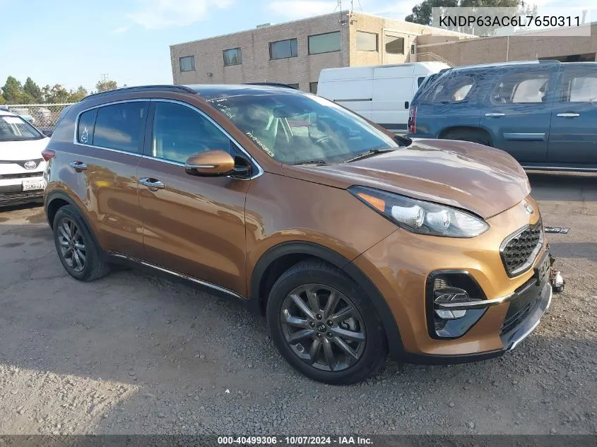 2020 Kia Sportage S VIN: KNDP63AC6L7650311 Lot: 40499306